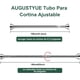 thumbnail image 4 of Tubo Para Cortina De Baño, Barra De Cortina De Baño Ajustable Retráctil, Cortinero Para Baño Acero Inoxidable Antideslizante Sin Perforaciones Para Balcones, Armario, 4 of 4