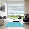 thumbnail image 7 of Ahgly Company Machine Washable Indoor Rectangle Transitional Dark Turquoise Green Area Rugs, 7' x 10', 7 of 7