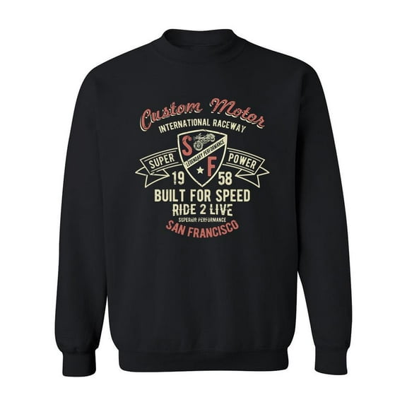 San Francisco Raceway Sweatshirt Men -Image by Shutterstock, Male Small