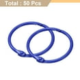 thumbnail image 3 of Uxcell 50pcs Binder Rings 1.5 Inch Loose Leaf Binder Ring Metal Book Rings Colorful Loose Leaf Rings, Dark Blue, 3 of 6