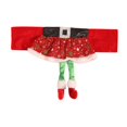thumbnail image 4 of Fajas Para Sillas Navideñas, Funda Trasera Elástica Para Sillas, Decoración Navideña Para Hoteles Y Vacaciones, Falda Para Niñas falda de niña mayimx Cubierta del respaldo del asiento, 4 of 9
