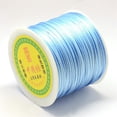 thumbnail image 2 of 1 roll Nylon Thread Rattail Satin Cord Cornflower Blue 1.5mm 49.21 yards(45m)/roll, 2 of 2