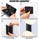 thumbnail image 5 of Aplique LED de pared para interior de 10 W, IP66, de aluminio, resistente al agua, con foco COB, para exterior, para salón, escalera, pasillo, dormitorio, jardín, puerta, balcón, camino, negro/blanco, 5 of 5
