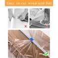 thumbnail image 5 of Plastic Wrap Cutter - 4 Sticks Self-Adhesive Fit 12" Roll Slide Cutter for Foil,, 5 of 5