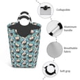 thumbnail image 3 of Sikiie PUG HEAD And Flower Square Laundry Bag Large Collapsible Dirty Clothes Bags With Handles Waterproof Essentials Storage For College Dorm, Family, 3 of 5
