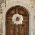 thumbnail image 4 of Thanksgiving Wreath Fall Autumn Artificial Flowers Front Door Hanging Decor Farmhouse Style Harvest Wreath with Frosted Berries & Wheat, 4 of 7
