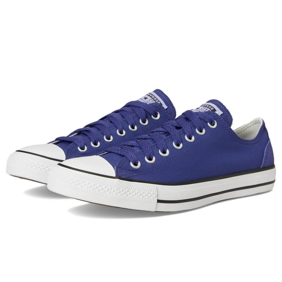 Converse Unisex Chuck Taylor All Star Low-Top Sneaker, Fresh Blueberry/White/Violet Heat, 4.5 US Men
