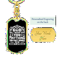thumbnail image 3 of So Don'T Stress Stainless Steel or 18k Gold Premium Swivel Dog Tag Keychain, 3 of 10