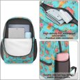 thumbnail image 4 of Golden Retriever and Rose Blue 17" School Backpacks for Teens,Waterproof Oxford Fabric,S-Shape Padded Straps for School,Travel,Hiking,Camping, 4 of 6