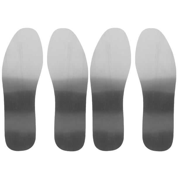 2 pares de plantillas antipuntosas de acero inoxidable para hombres y mujeres insertos de calzado de metal para botas de trabajo Anti Nail Insole