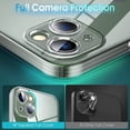 thumbnail image 3 of Crystal Clear Case for iPhone 13 Mini, [Not Yellowing] [Camera Protection] [Military Grade Drop Tested] Transparent Shockproof Protective Phone Case Soft Silicone Slim Cover, 5.4", Transparent, 3 of 9