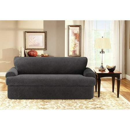 Sure Fit 3 Piece T Cushion Sofa Slipcover