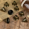 thumbnail image 3 of Dserfhy Small Bell Christmas Ornaments Vintage Brass Jingle Bells with Hook for Hanging Wind Chimes Making Home Wedding Christmas Party Decoration, 3 of 8