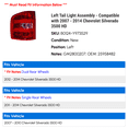 thumbnail image 2 of Left Tail Light Assembly - Compatible with 2007 - 2014 Chevy Silverado 3500 HD 2008 2009 2010 2011 2012 2013, 2 of 2