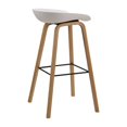 thumbnail image 3 of Hay Tabouret de Bar Rond Moderne Mi-Siècle, Siège de 25 Pouces (Ensemble de 2), 3 of 4