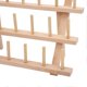 thumbnail image 3 of Wooden Wax Thread Holder 4 Rows Beech Wood Sturdy Durable DIY Leather Crafting Wax Thread Storage Rack 4 Rows, 3 of 3
