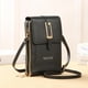 thumbnail image 3 of Carteras de cuero suave para mujer, monedero para teléfono móvil con pantalla táctil, bolso cruzado con correa para el hombro, bolsos baratos para mujer, 3 of 4