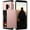 Rose Gold, variant on For Samsung S9 Case with Card Holder 5.8 inch Dual Layer Heavy Duty Protective Galaxy S9 Case Hidden Card Slot Slim Wallet Case for Samsung S9 for Women&Men(Black)