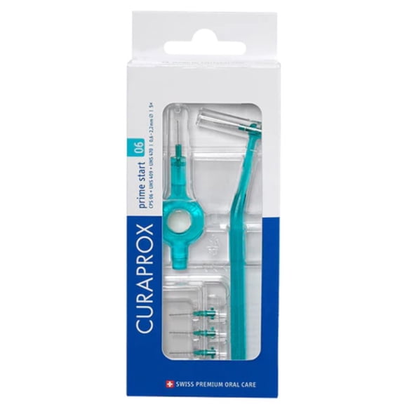 Curaprox CPS Prime Start Ensemble 5 Brosses Interdentaires & 2 Porte-Brosses pour Enfants, Santé des Gencives