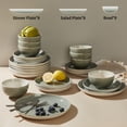 thumbnail image 4 of Pokini 24-piece Stoneware Dinnerware Sets, Ceramic dish sets service for 8, Microwaveable & Dishwasher Safe Plates and Bowls Sets, Kitchen Dinner Plates & Cereal Bowls, Gray Green, 4 of 8
