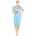 thumbnail image 2 of JEFFRICO Pajamas For Women Capri Set Sleepwear Soft Pajamas Short Sleeve Pajama Sleepshirt With Capri Pants, 2 of 7