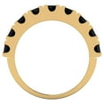 thumbnail image 5 of 1.53 ctw Wedding Band for Women - 14K Yellow Gold Natural Onyx Stackable Eternity Ring, 5 of 6