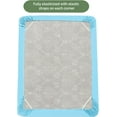 thumbnail image 3 of Extra Deep Pocket Fitted Sheet, Fits 18 In to 24 In Mattress, Single Fitted Sheet Only - California King Aqua Blue, 3 of 4