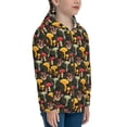 thumbnail image 5 of Kdxio Mushrooms And Fern Stems Pattern Kids Boys Girls Zip Up Hoodie 3D Printed Hooded Sweatshirt Hoody Coat with Pocket 7-12 Y-Medium, 5 of 6