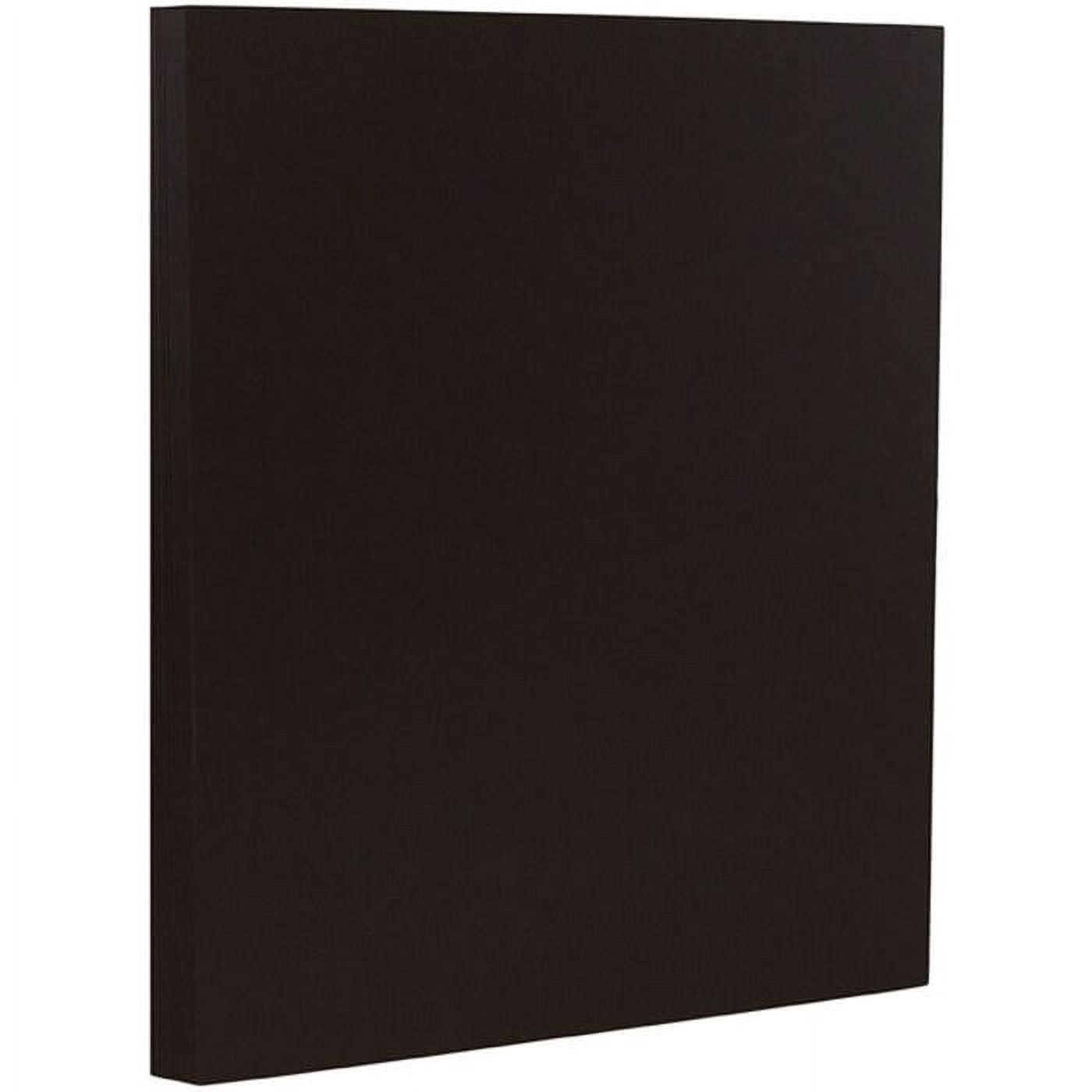 JAM Paper Solid Colors, 8 1/2 x 11, Black Linen, 32lb, 2 packs of 50