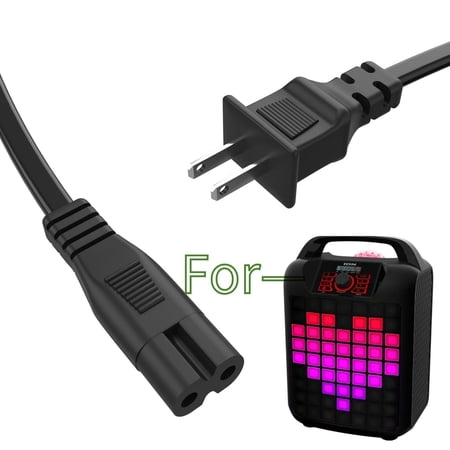 K-MAINS AC Power Cord Cable Comaptible With Ion Audio IPA137 IPA98 Portable Speaker