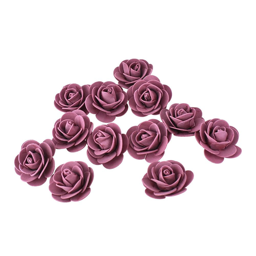 Craft Foam Roses, Mauve, 13/4Inch, 12Count