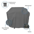 thumbnail image 3 of COVERS&ALL BBQ Grill Cover with Elastic, 160 GSM Duro Pro Breathable Non-Woven Fabric, Waterproof UV Resistant, Ideal for Indoors and Outdoors (70" W x 26" D x 48" H, Gray), 3 of 9