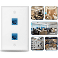 thumbnail image 4 of 6-Pack 1 Port Ethernet Wall Plate, RJ45 Cat6 Female to Female Inline Coupler Face Plates, 1-Port, 4 of 7