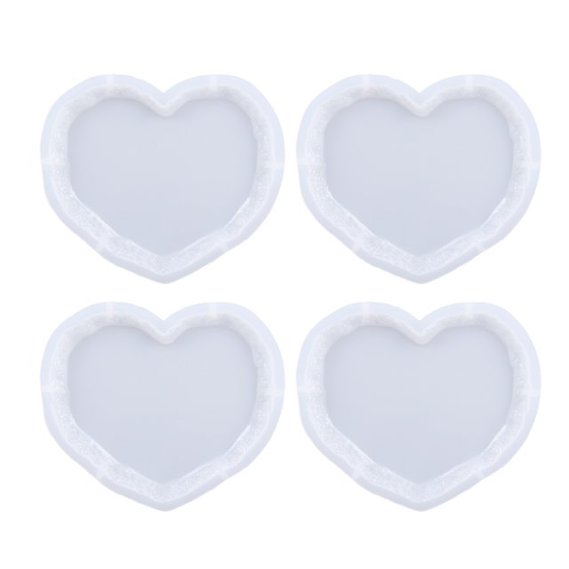 Juego de moldes de resina, moldes de silicona para moldes de resina epoxi para fundición de resina, molde epoxi para manualidades de resina, tapetes para tazas, decoración del hogar(Blanco)(