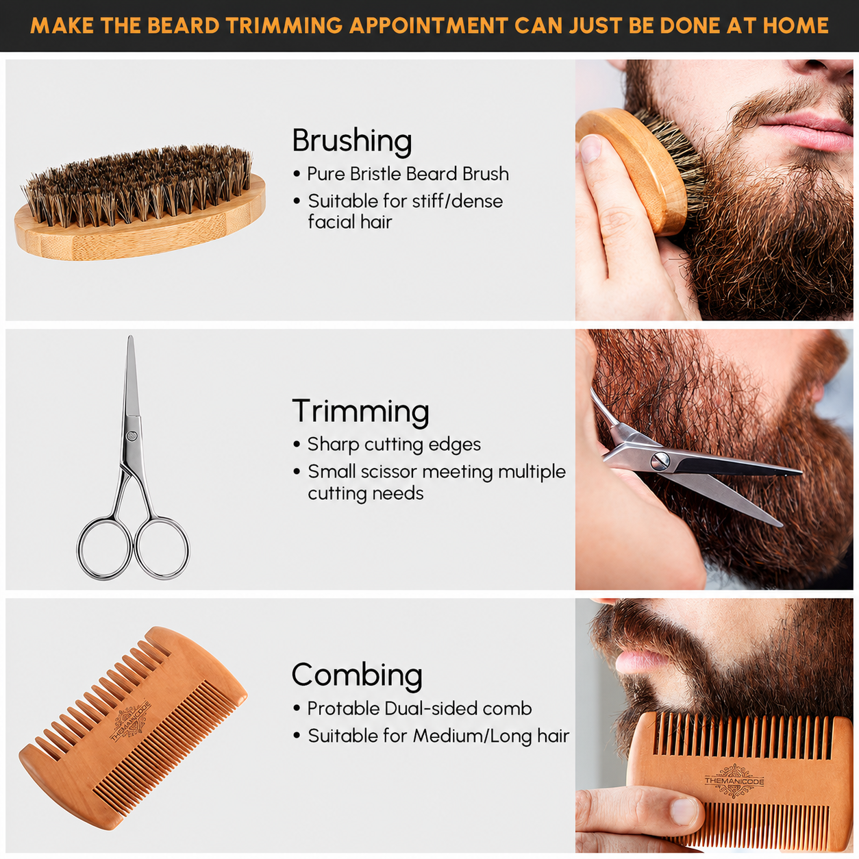 THEMANCODE Beard Care Grooming Kit Set photo 7