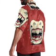 thumbnail image 3 of Tiny teeth Men's Short Sleeve Button Down Casual Poplin Shirts for Summer Beach, Printed Design - Unisex, 3 of 6