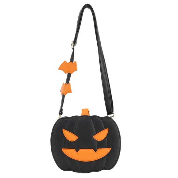 Sac à Bandoulière Citrouille Halloween pour Femmes Sac à Main en Cuir PU Sac à Main Quotidien Créatif pour Enfants