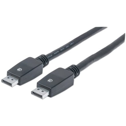 4K@60Hz DisplayPort Monitor Cable DisplayPort Male to DisplayPort Male, 33 ft., Black
