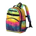 thumbnail image 2 of Colorful Tie Dye Pattern Backpack for School,Cute School Bag,Schoolbag with Adjustable Shoulder Straps & Padded Back,15.25"x11.5"x5.25", 2 of 5