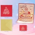 thumbnail image 4 of Lockways Happy Birthday Cards, 3D Musical Birthday Cake Greeting Card with Interactive Lights & Blowable Candle, Birthday Mother's Day Gift for Women, Men, Mom, Wife, Husband, 4 of 7