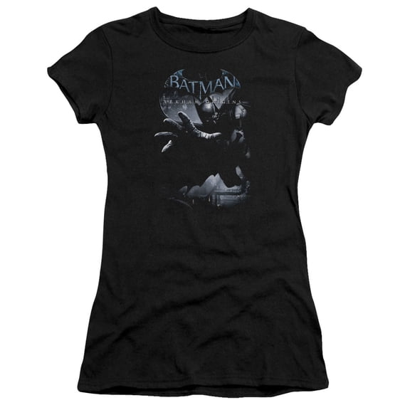 Batman Arkham Origins Out Of The Shadows S/S Junior Women's T-Shirt Sheer Black