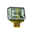 thumbnail image 1 of Golf Hat Clip Ball Hat Clip Marker Magnetic Removable Creative Patterns Golf Ball Position Mark Golfer Gift Golf Accessories Dollar Gold Clip, 1 of 6