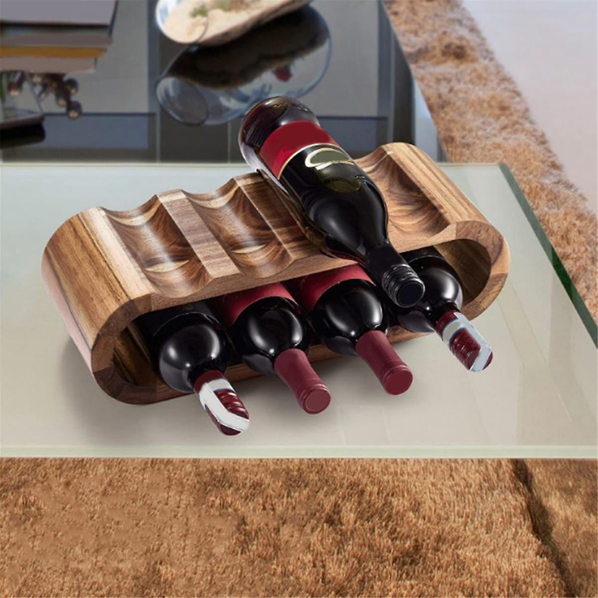 Wine Racks Countertop Bottle Holder- Tier Bottle Wood Wine - Main Image
