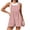 Pink, variant on akafmk Overalls for Women Bib Polka Dots Sleeveless Adjustable Straps Casual Romper with Pockets Cute Daily Summer Outfit, Size XXL