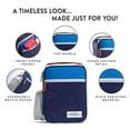 thumbnail image 2 of Fit+Fresh Insulated Lunch Bag for Adults, Perfect for Work, Reusable, Thayer Corduroy Blue, 2 of 7