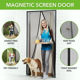 Cozime Magnetic Door Screen Insect Instant Magic Mesh 39 X 83 Inch