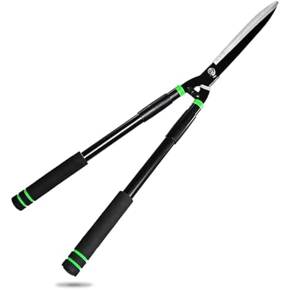 Hedge Shears 29.5" Manual Hedge Clippers with 15° Angle Precision Blades Plant Cutting Scissors for Trimming and Shaping Hedges, Shrubs, Boxwood, Tall Bushes$$Garden & Patio