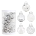 thumbnail image 2 of 25 Pcs Christmas Ball Ornaments Set, 2.36'' Shatterproof Xmas Tree hanging Balls Ornaments, Clear Sliver Ornaments for Christmas Tree, Holiday Decorations, 2 of 9