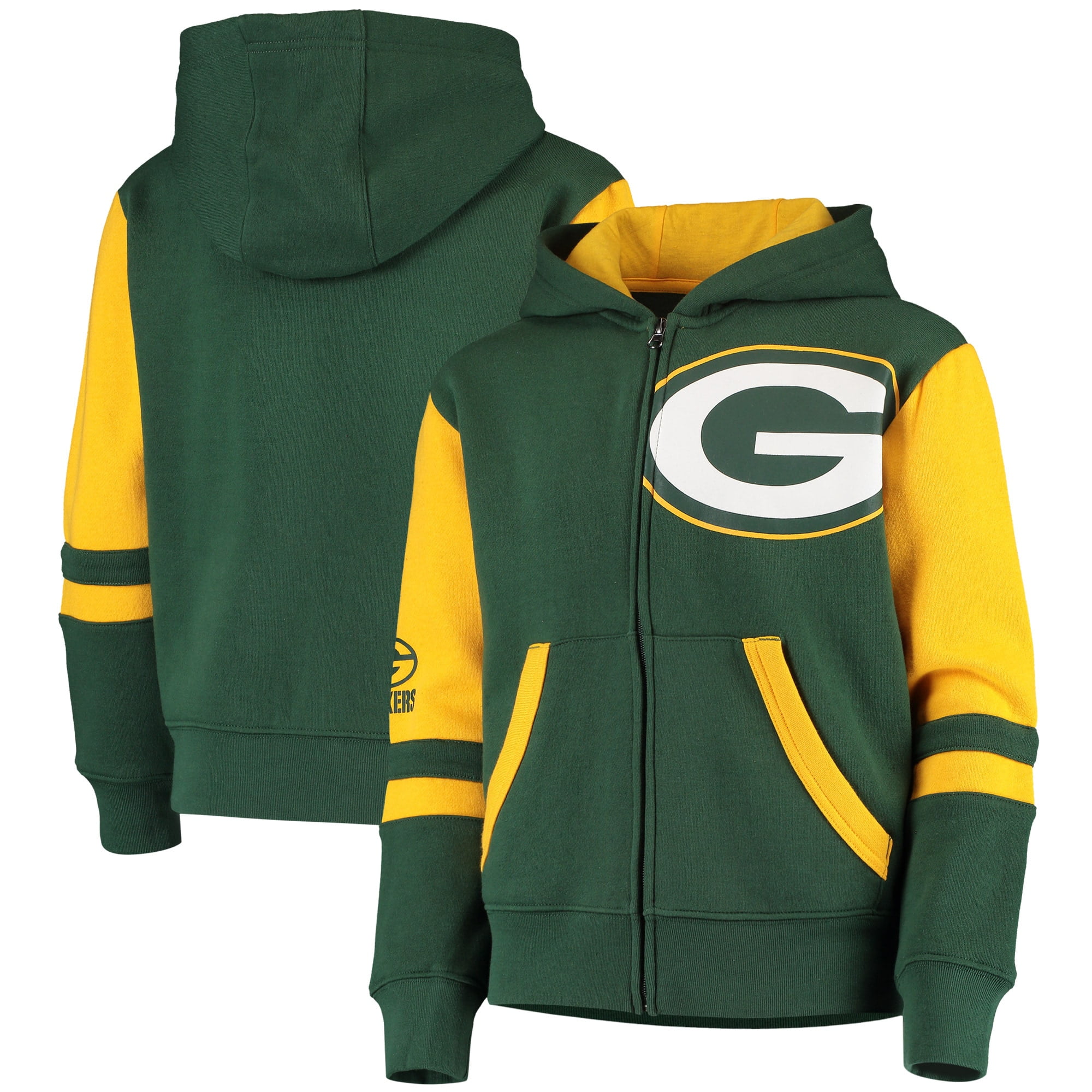 Green Bay Packers Fan's Hoodie Hooded Sweatshirt Pullover Fans Casual Jacket 
