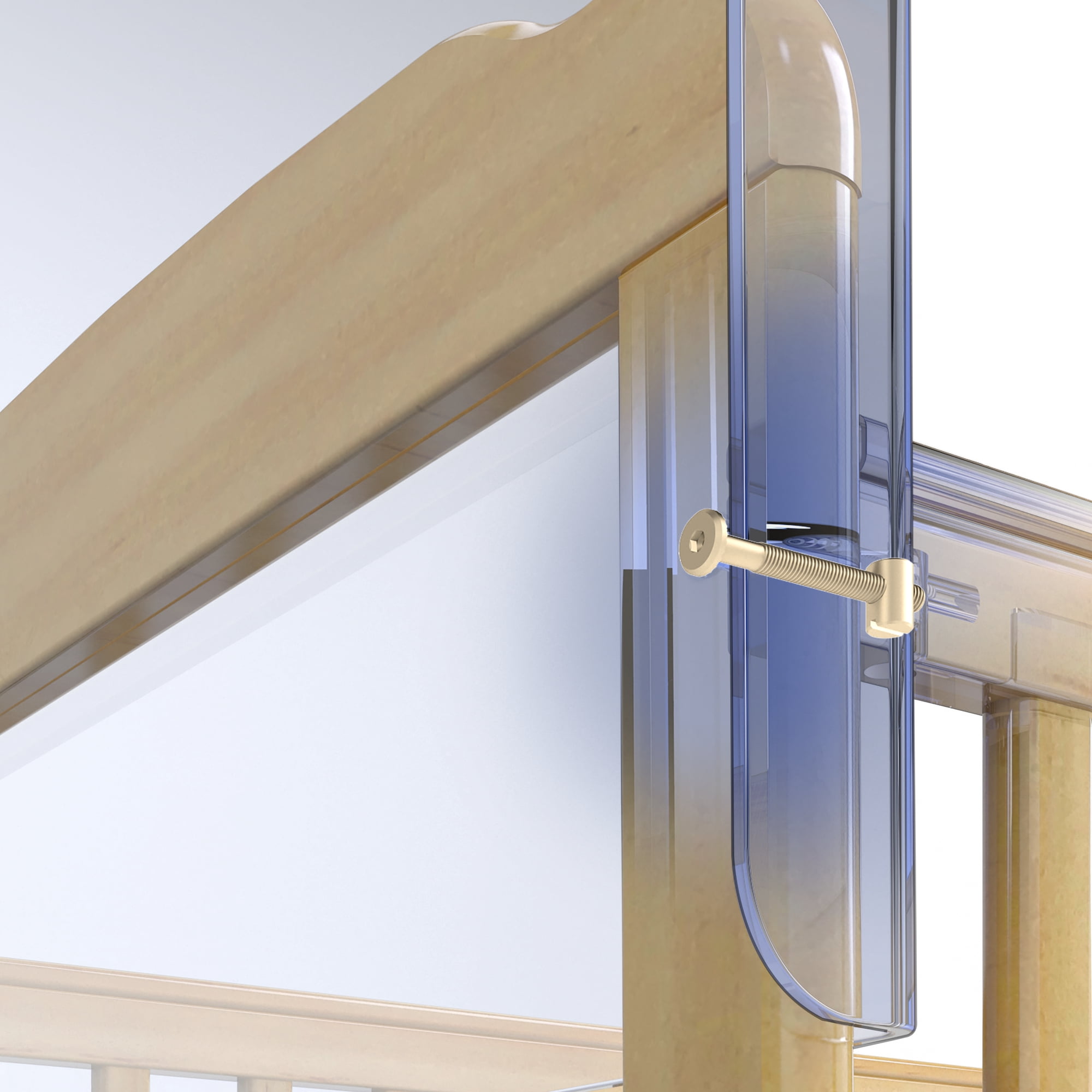 Foundations CareShield 1-Sided Crib Divider for SafetyCraft & Serenity Cribs, Plexiglass Barrier